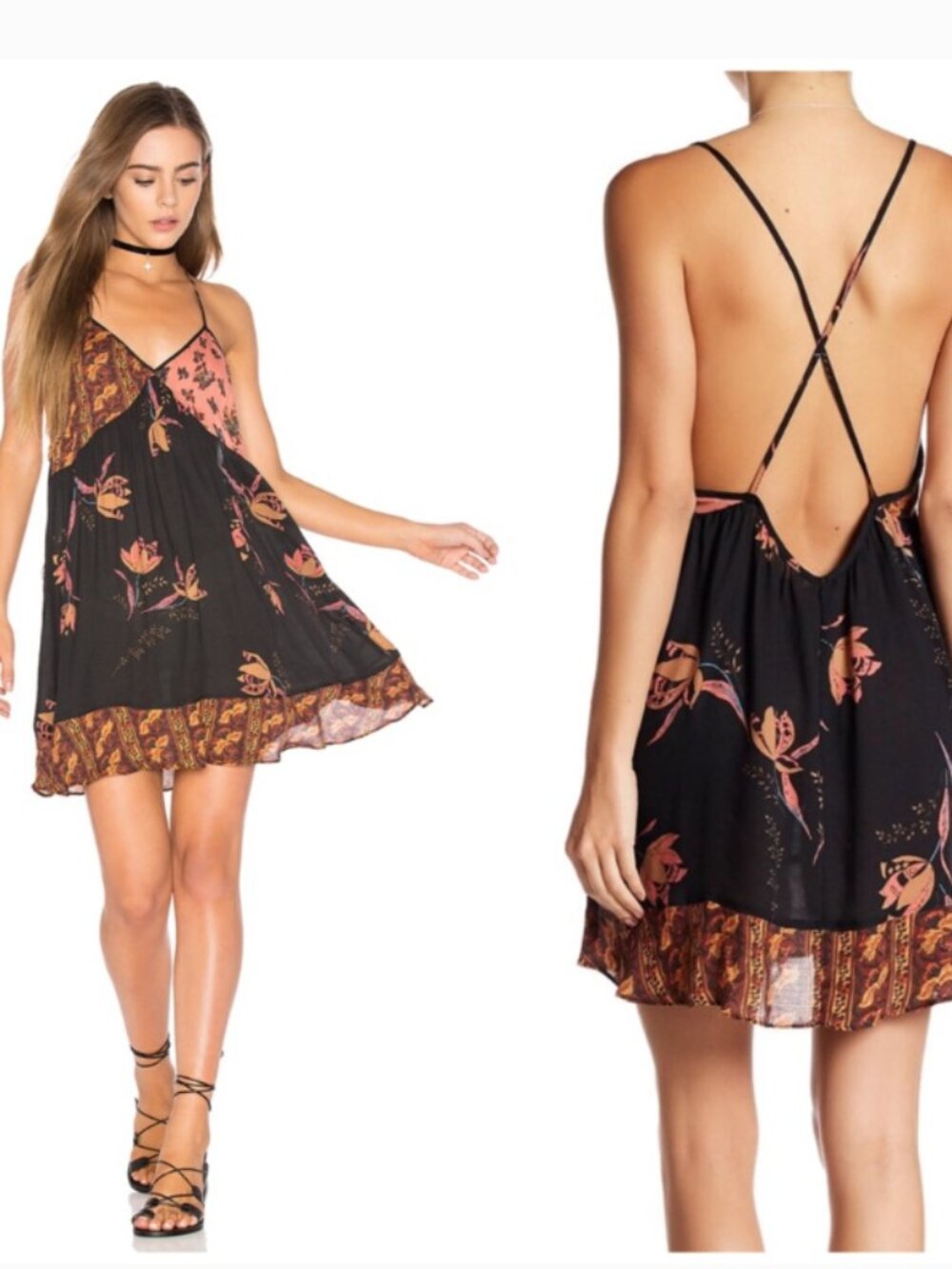 Free People Intimately All Mixed Up Slip Dress Size XS